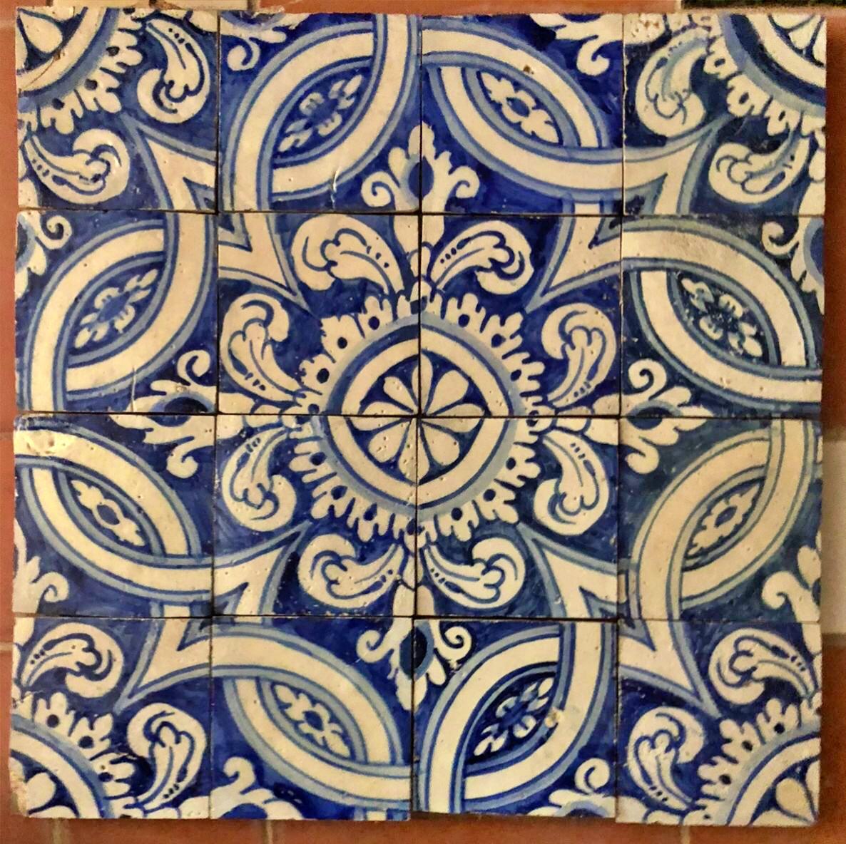 Baroque 17th Century Portuguese Tile Panel For Sale