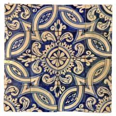 Antique 17th Century Portuguese Tile Panel