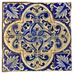 Pannello di piastrelle portoghesi del XVII secolo