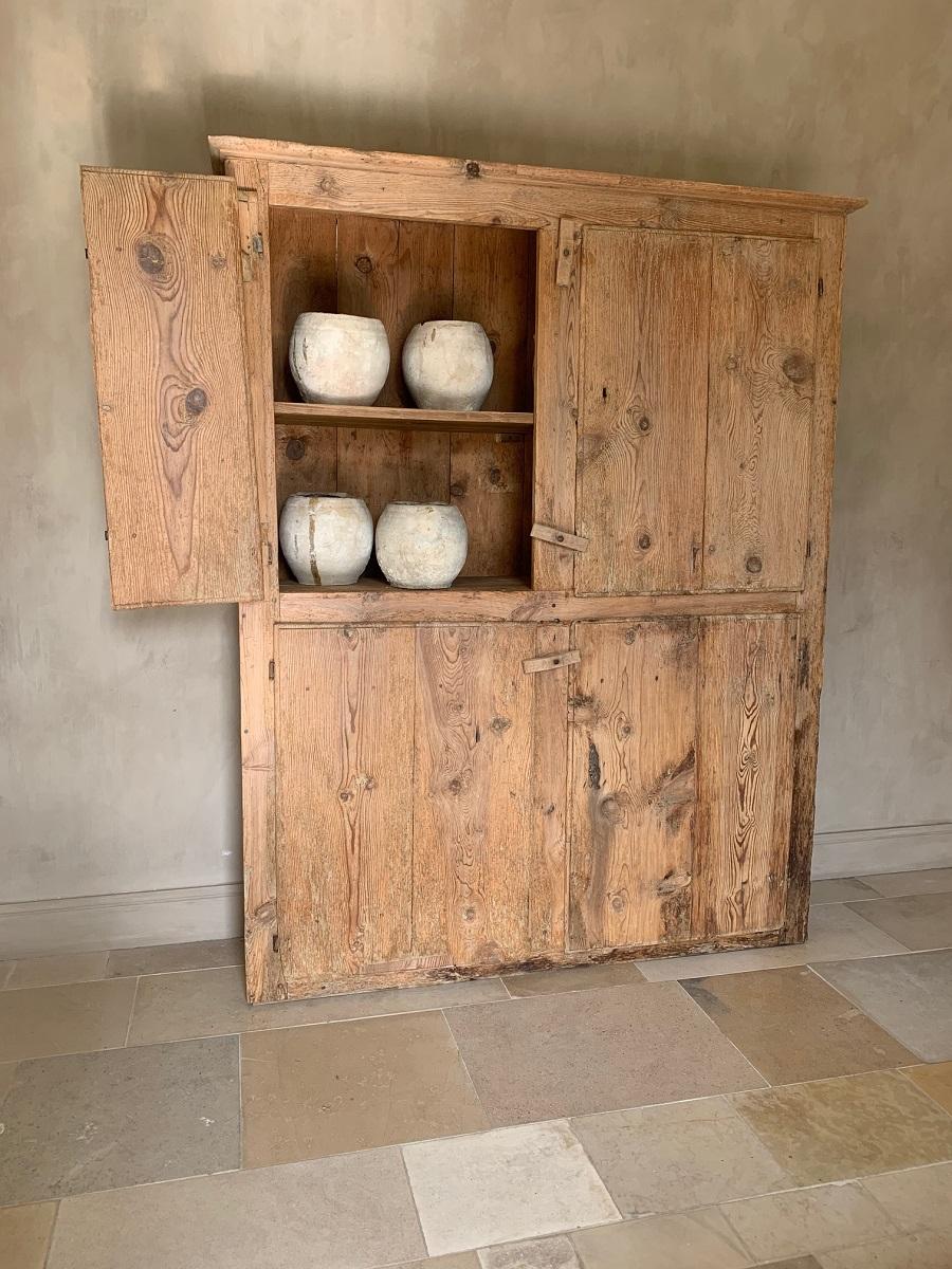 Hand-Crafted 17th Century Primitive Cupboard