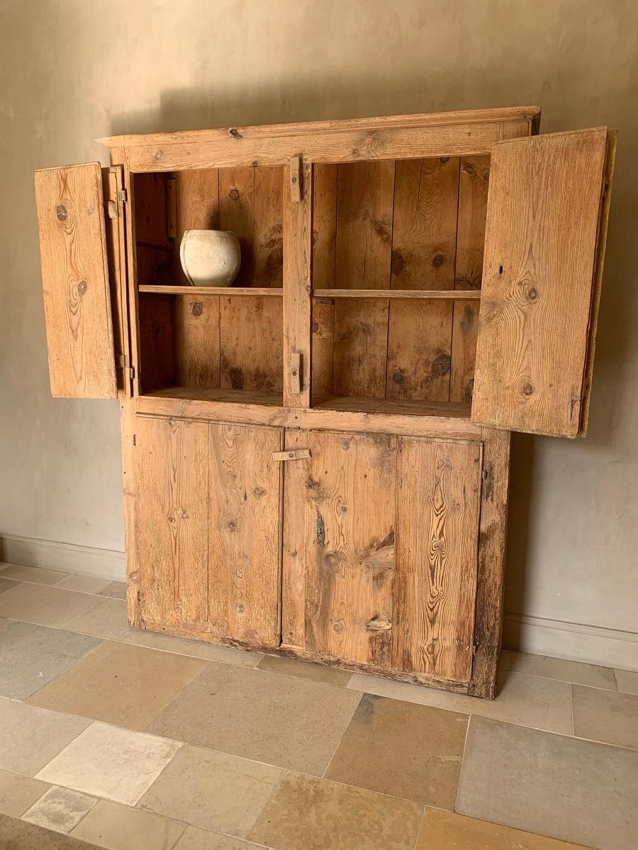 Pine 17th Century Primitive Cupboard