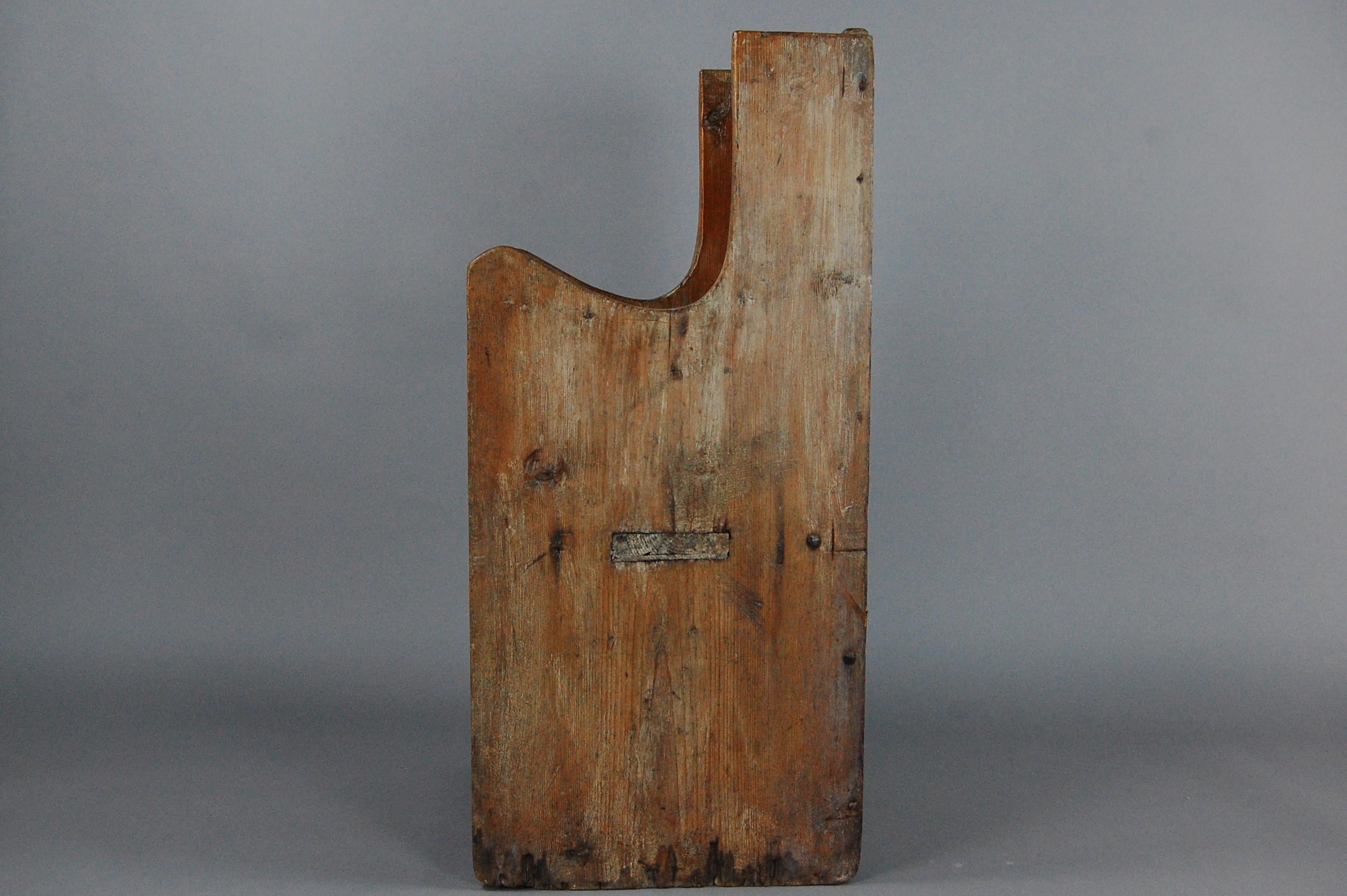 17th Century Primitive Plank Armchair 6