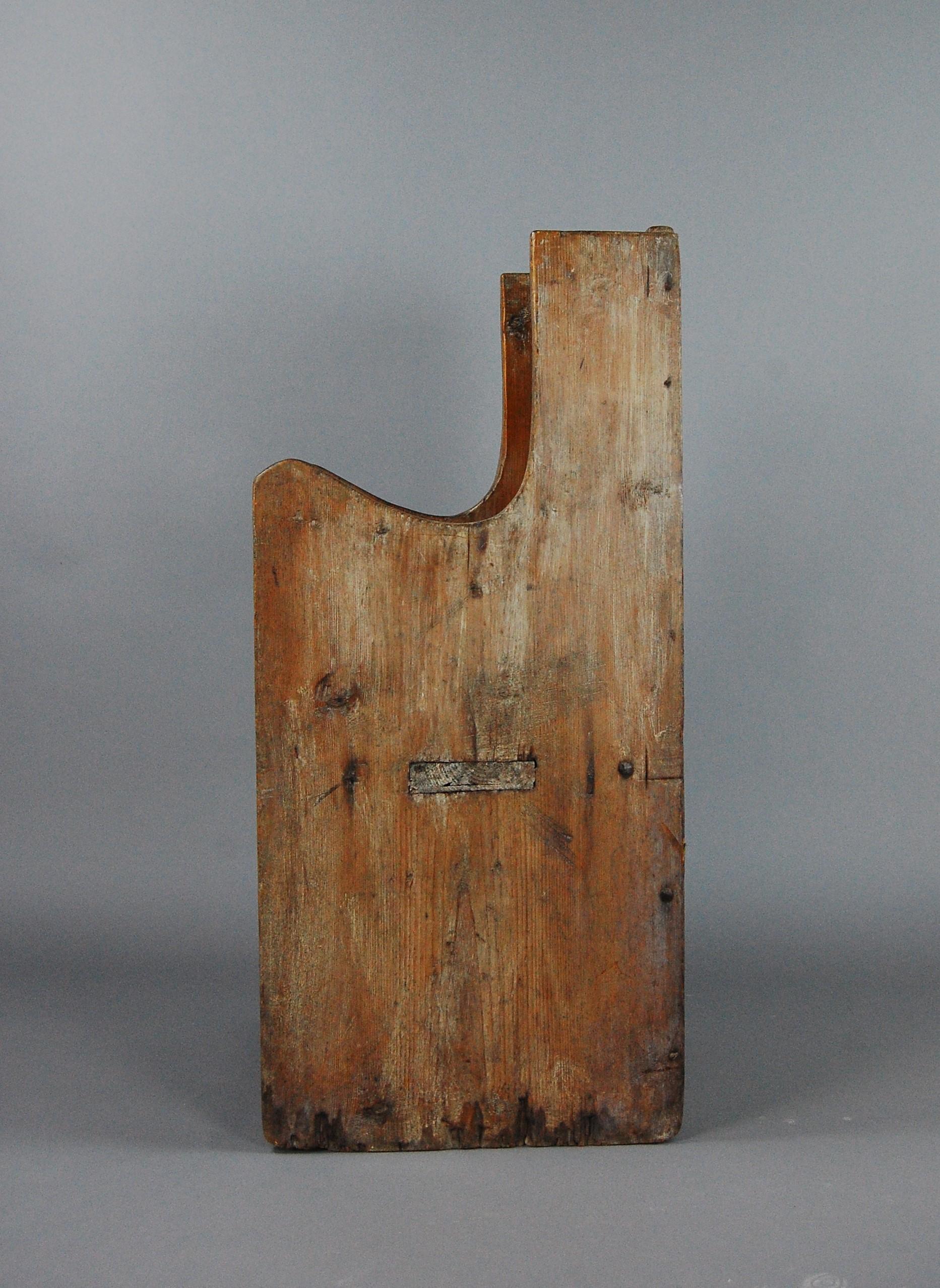 17th Century Primitive Plank Armchair 7