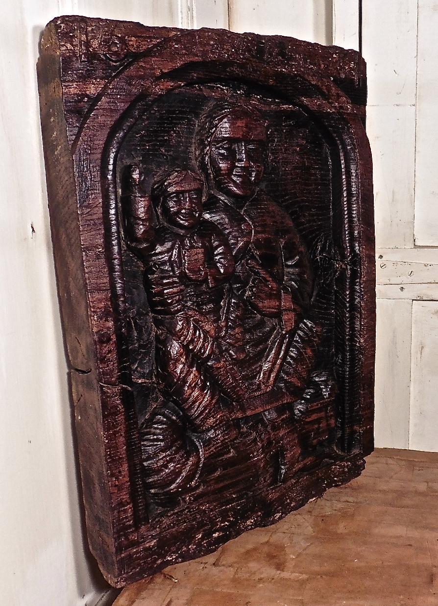 17th century wood carving