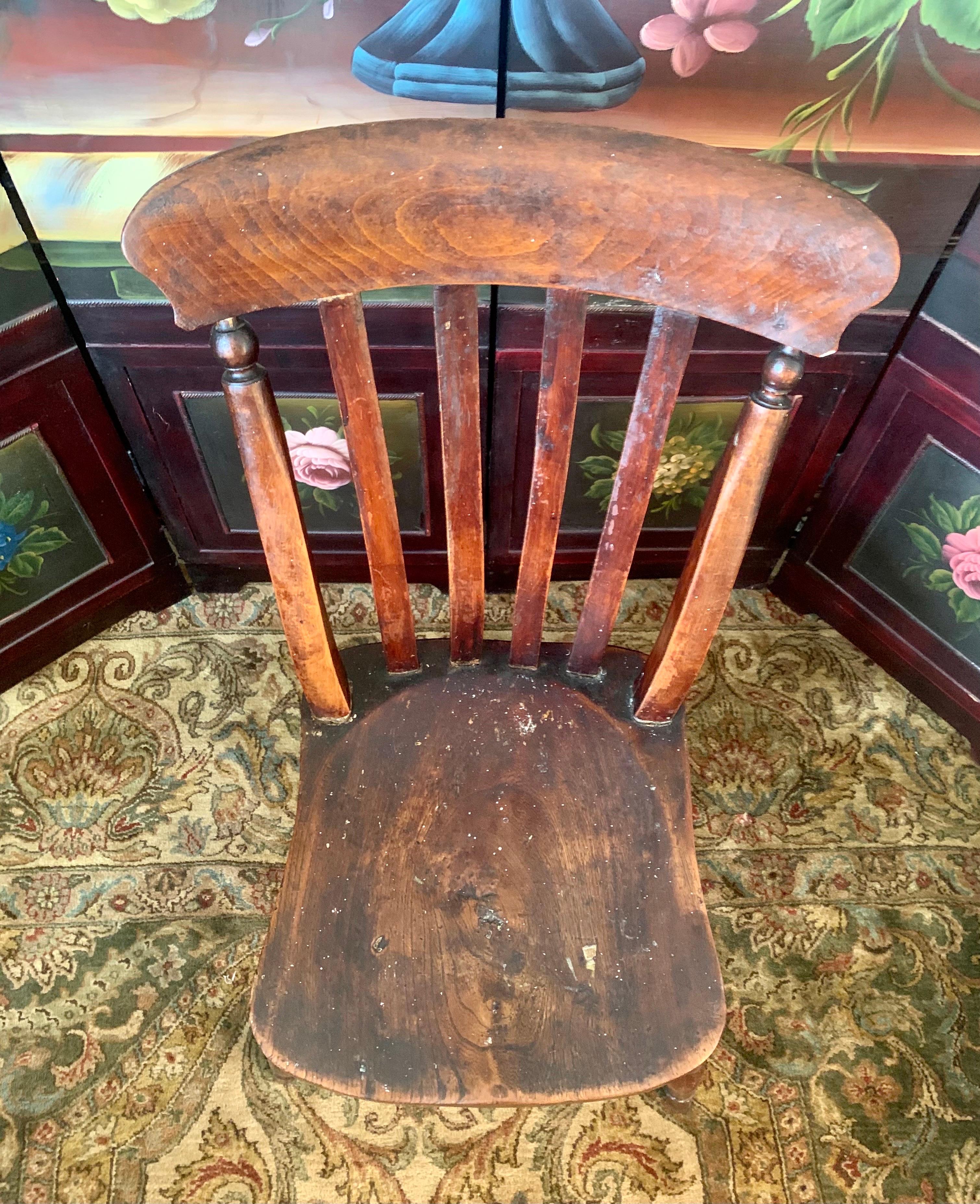 Stuhl im Quaker-Stil des 17. Jahrhunderts (Handgefertigt) im Angebot