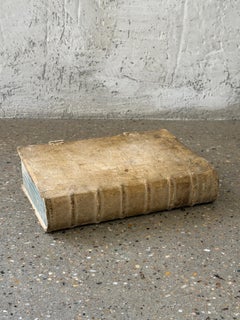 17th Century Rare Embossed Leather Book with Green (Edge) Pages Found in Germany