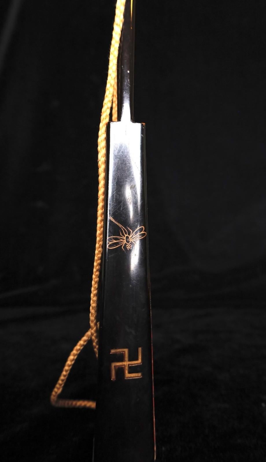 Seltener Samurai-Kriegsfächer aus dem 17. (Blattgold) im Angebot