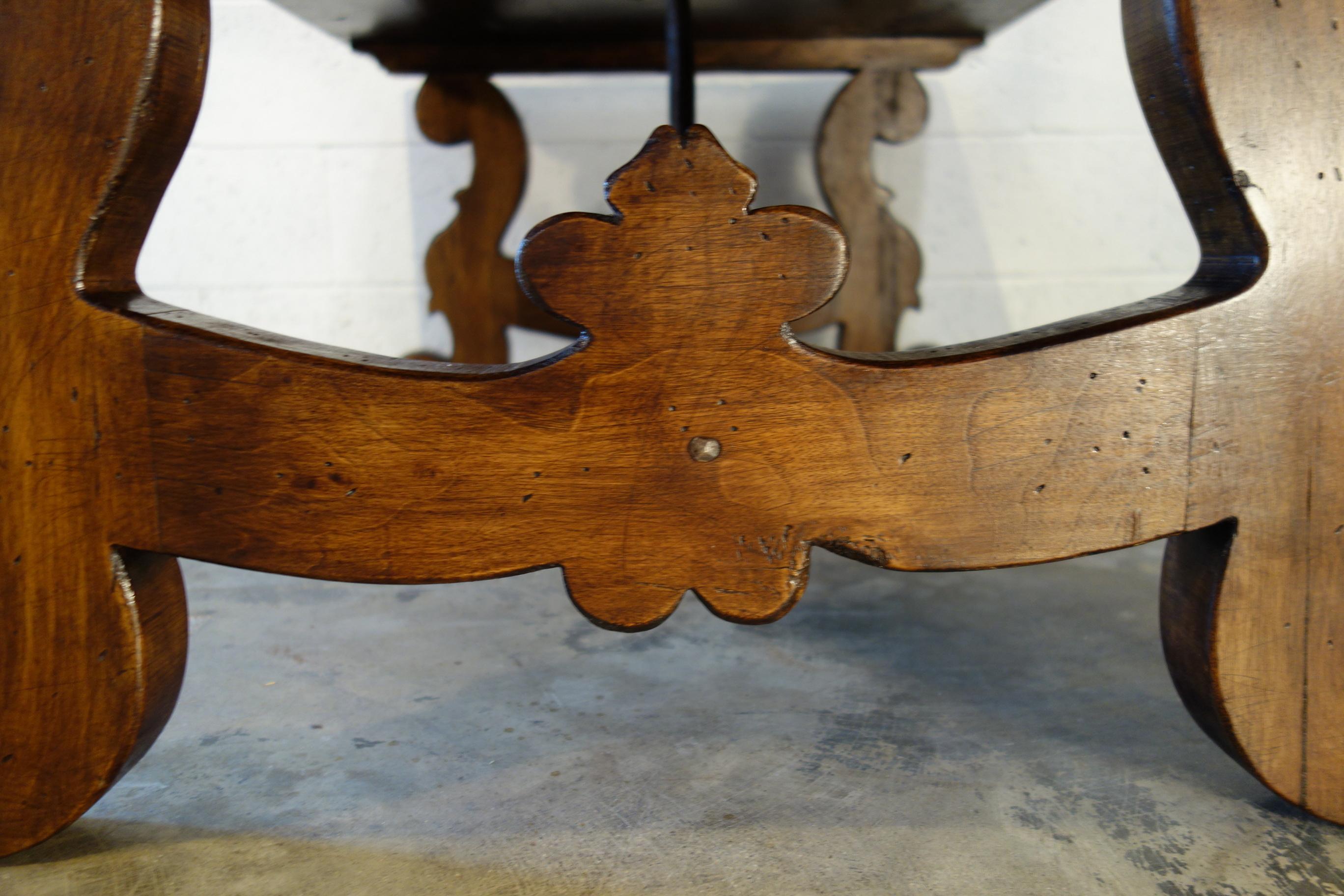 17th C Style Italian Solid Walnut 60x34 Coffee Table finish & size options For Sale 7