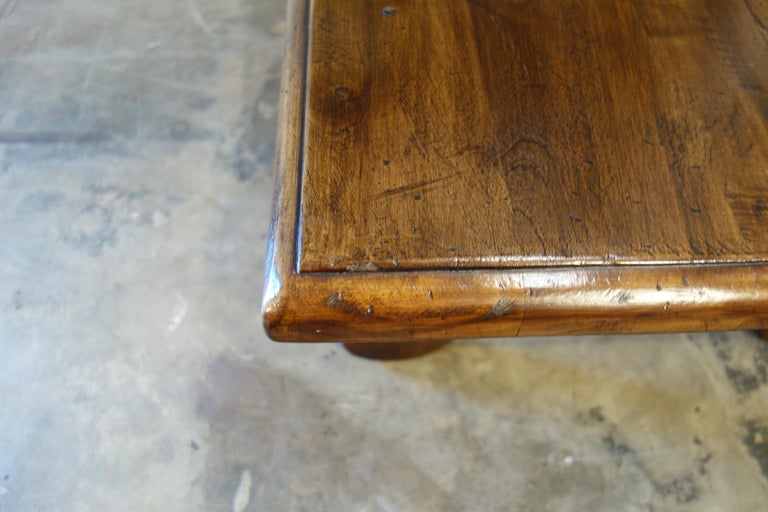 17th C Style Italian Solid Walnut 60x34 Coffee Table finish & size options For Sale 10