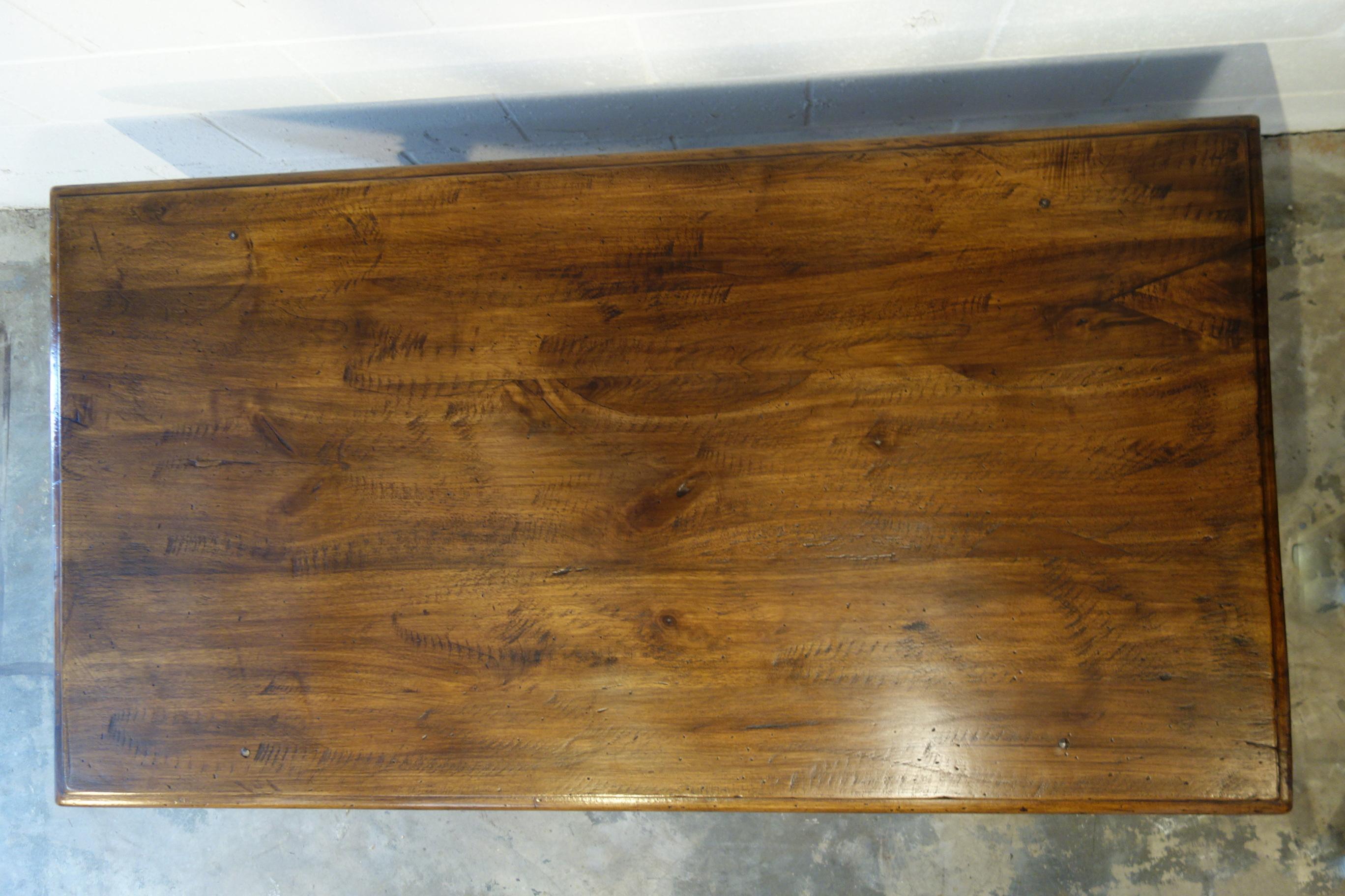 Contemporary 17th C Style Italian Solid Walnut 60x34 Coffee Table finish & size options For Sale