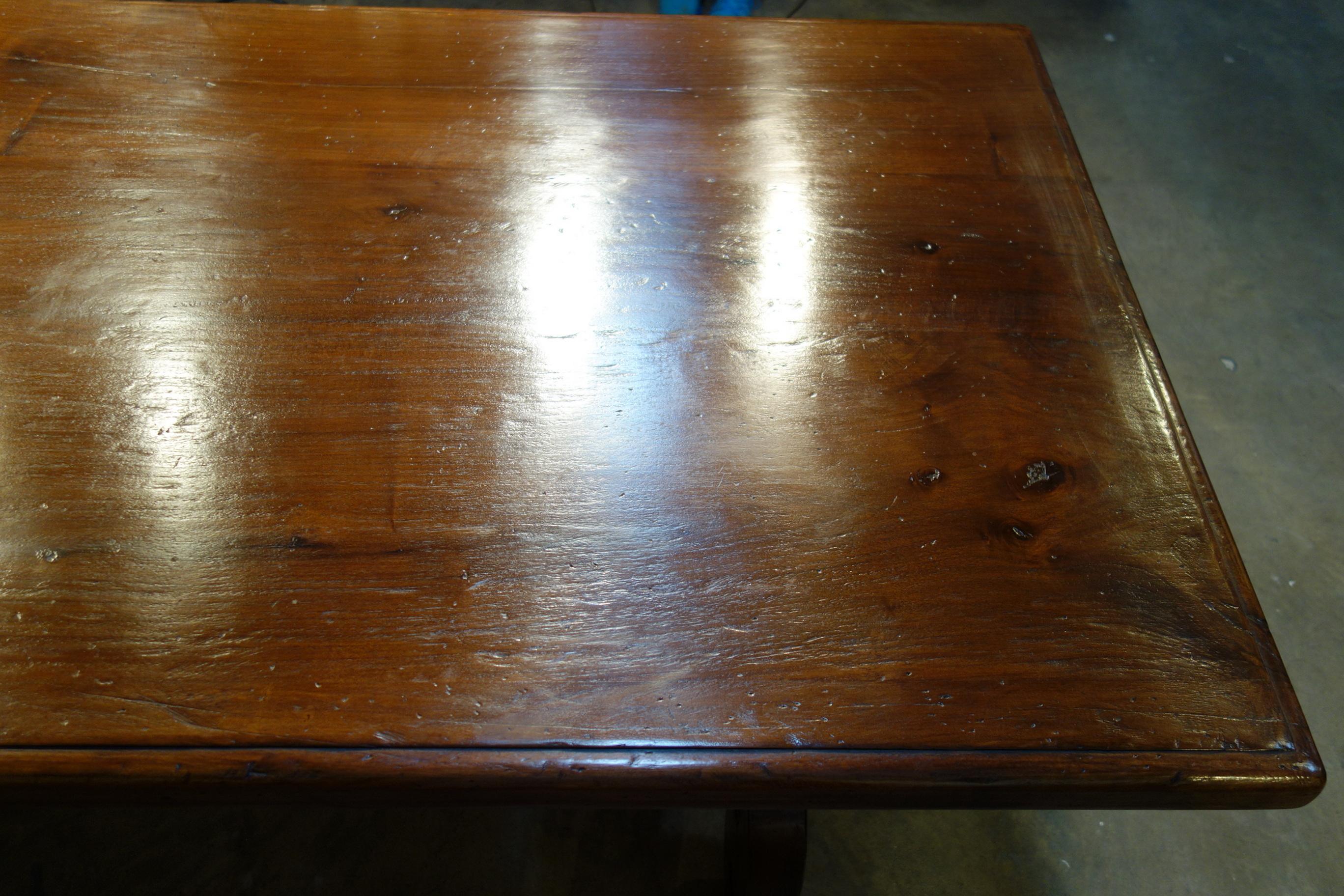 17th C Refectory Style Dark Italian Walnut LIRA Table with size & finish options For Sale 6