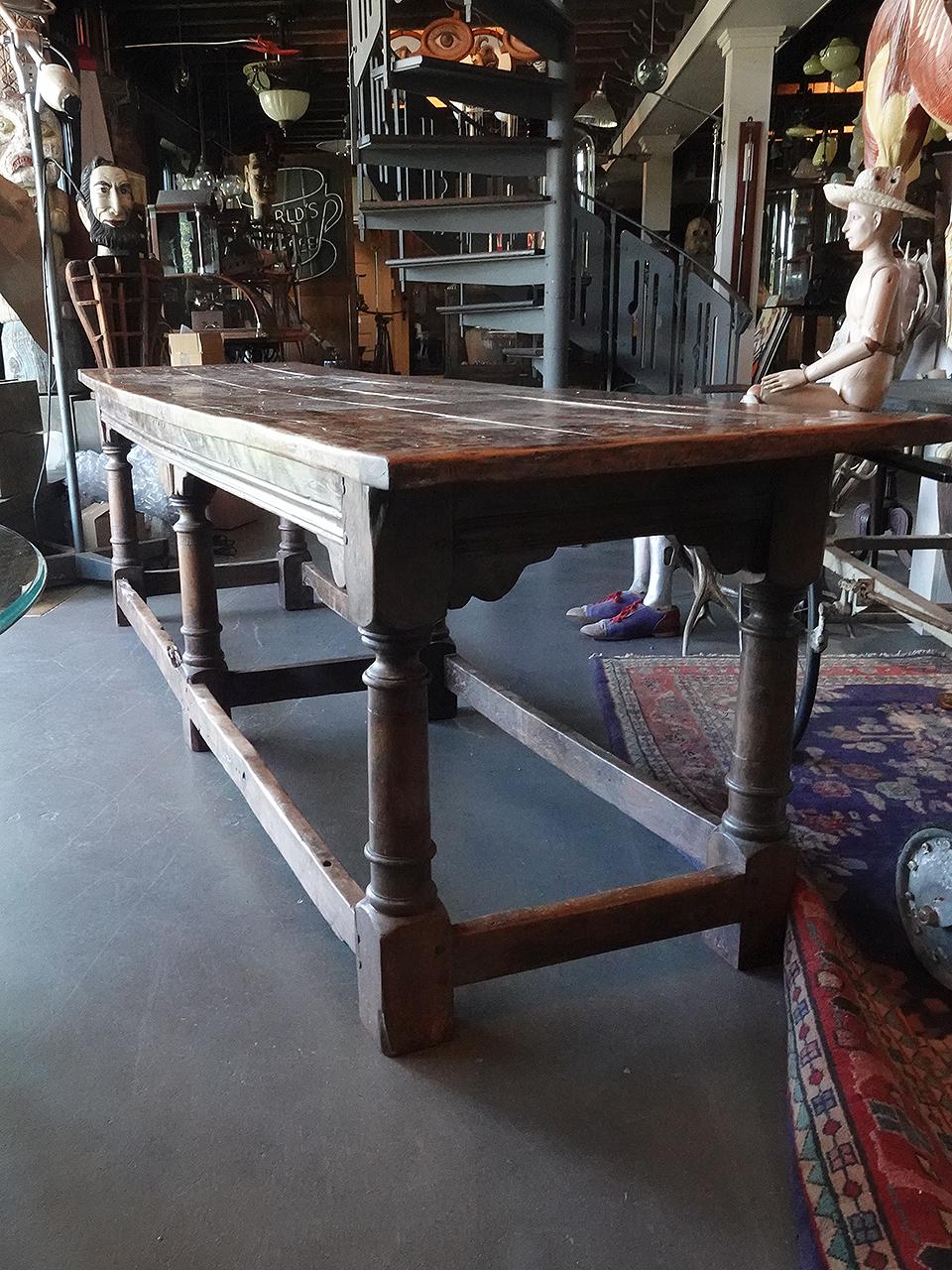 Wood 17th Century Refectory Table