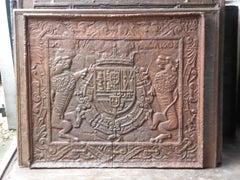17th C. Renaissance 'Coat of Arms of Philip III of Spain' Fireback / Backsplash