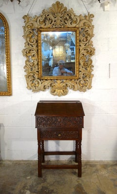 17th Century Renaissance Italian Chestnut Leggio Music Desk, Base Lectern Table