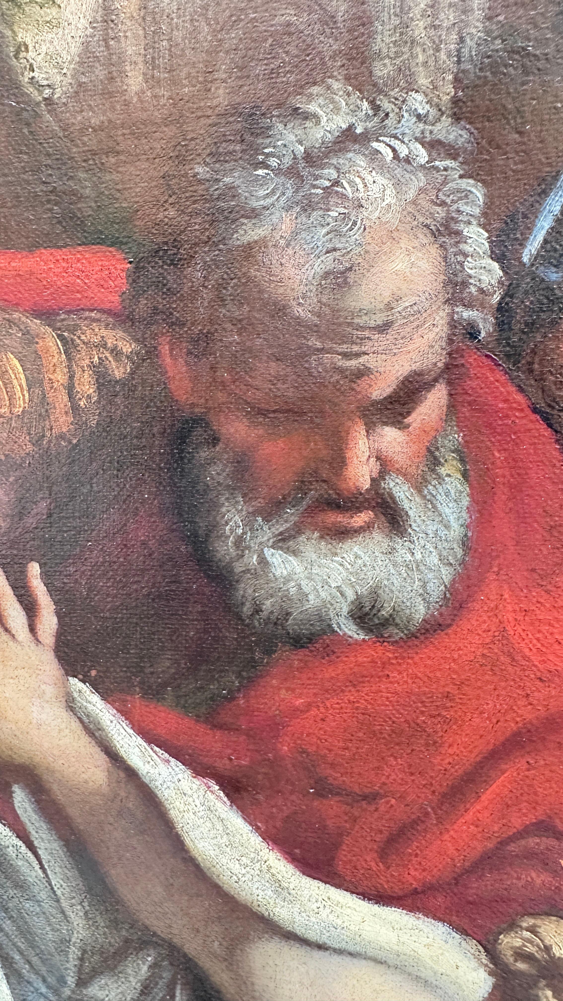 Canvas 17th CENTURY ROMAN SCHOOL PAINTING 