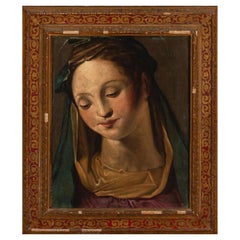 17th-Century Roman School - Praying Virgin