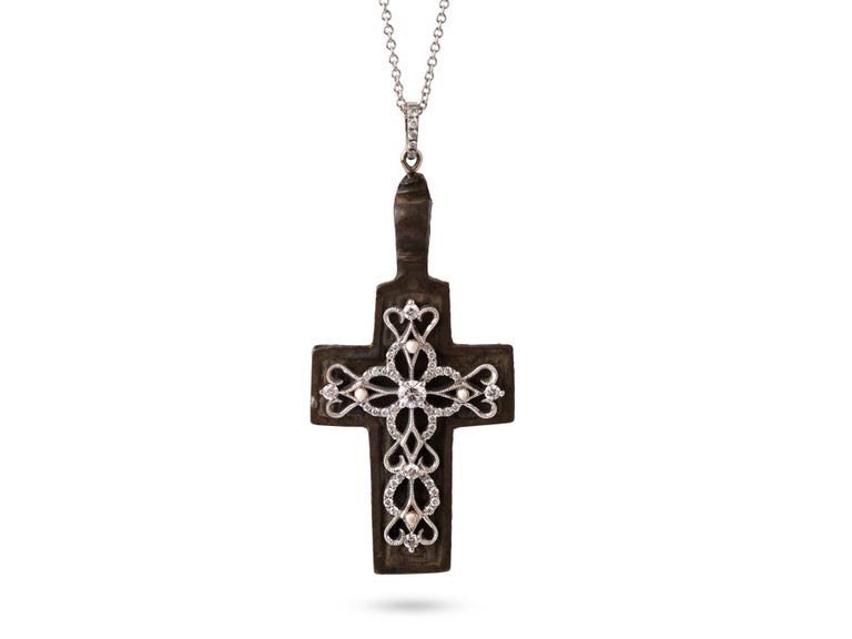 17th Century Russian Orthodox Cross Necklace For Sale at 1stDibs