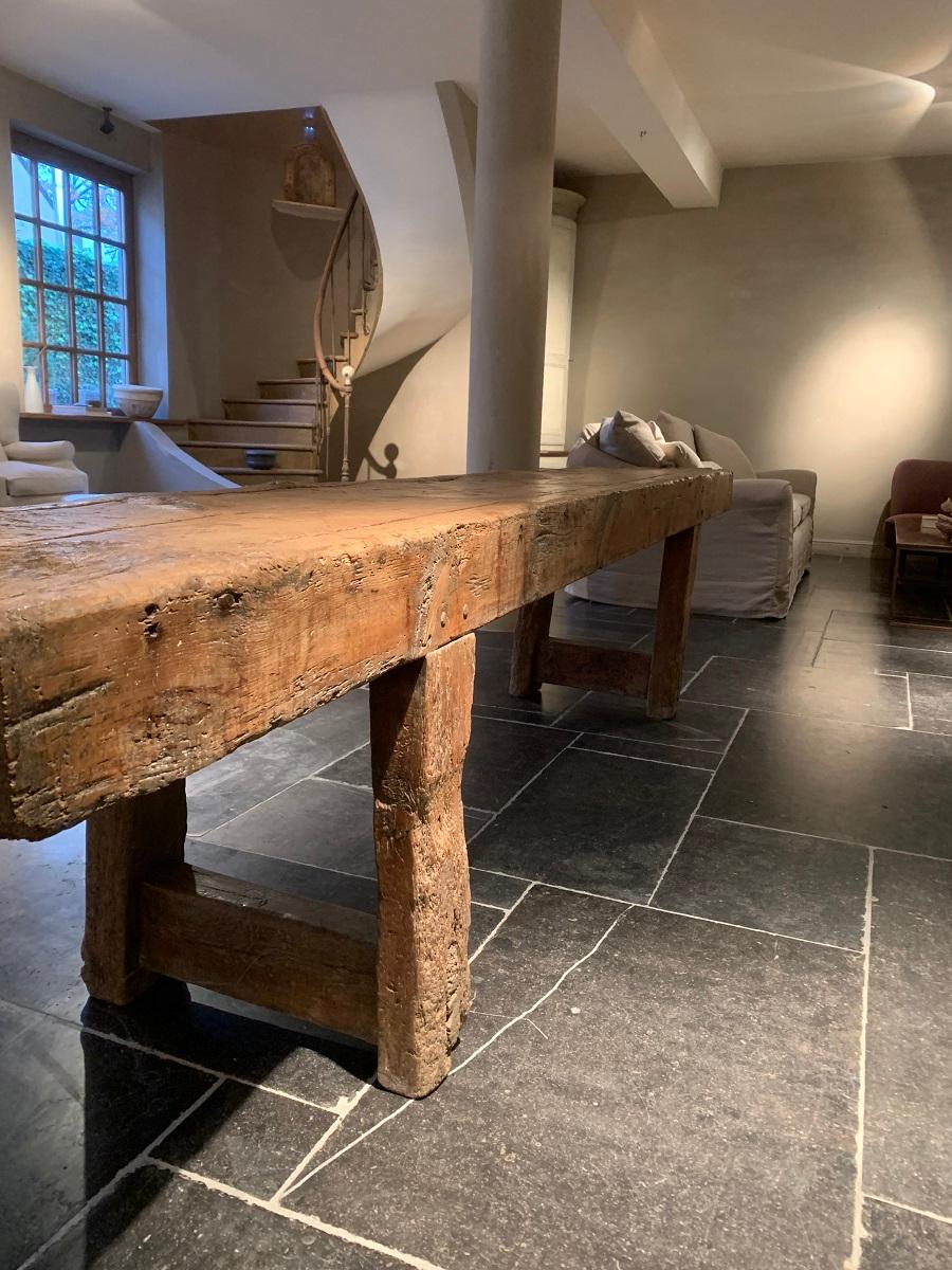 17th Century Rustic Console Table 1