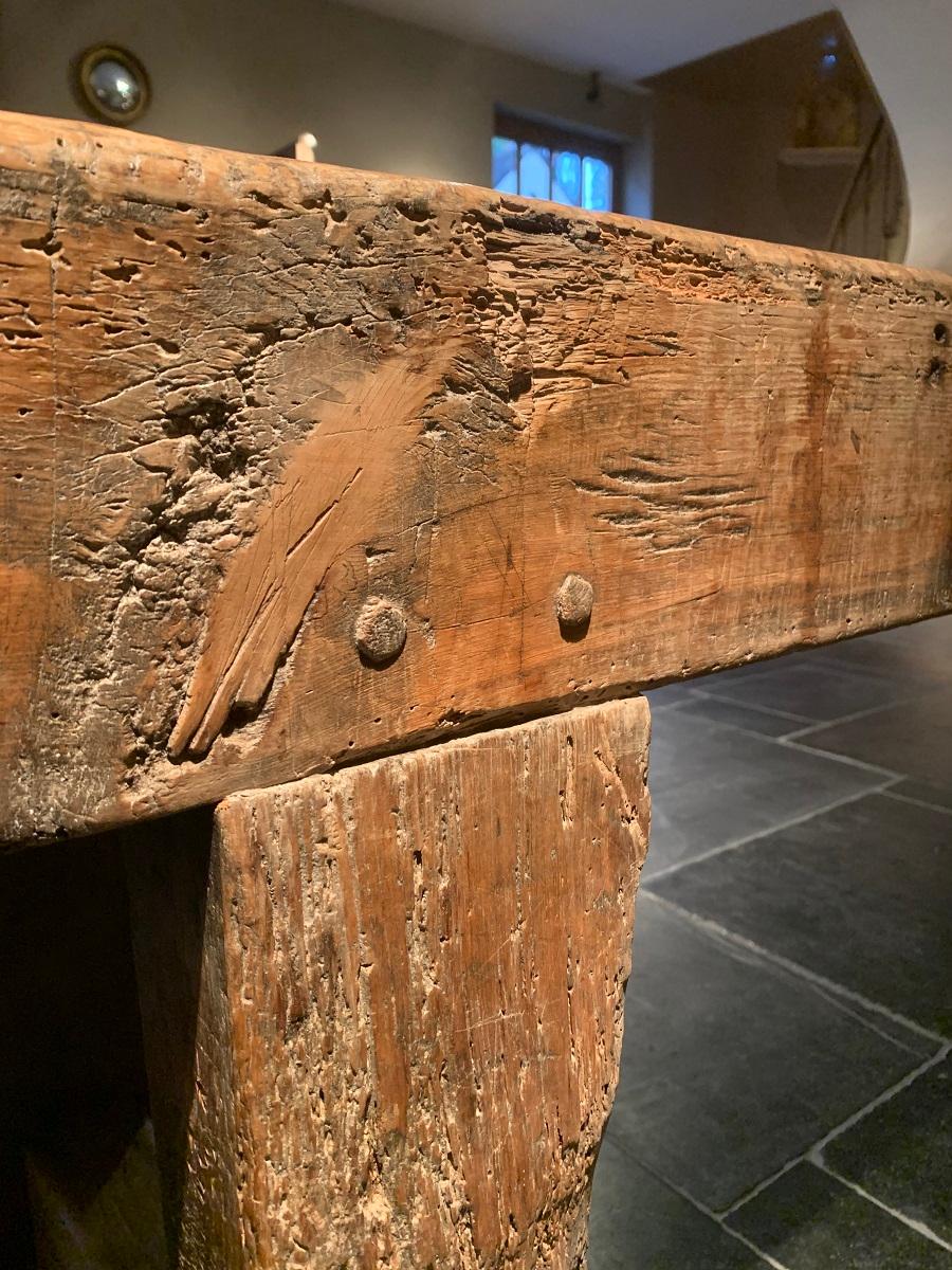 17th Century Rustic Console Table 2