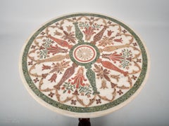 17th Century Scagliola Circular Table