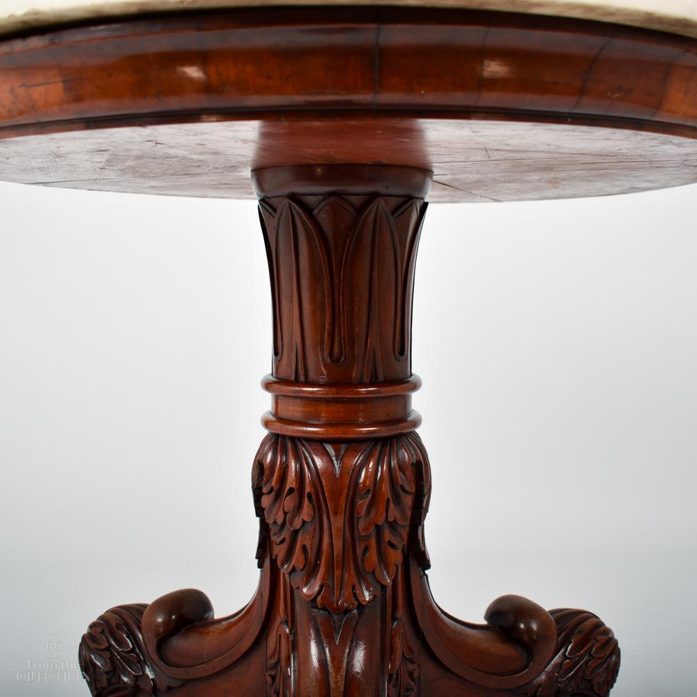 18th Century and Earlier 17th Century Scagliola Circular Table For Sale