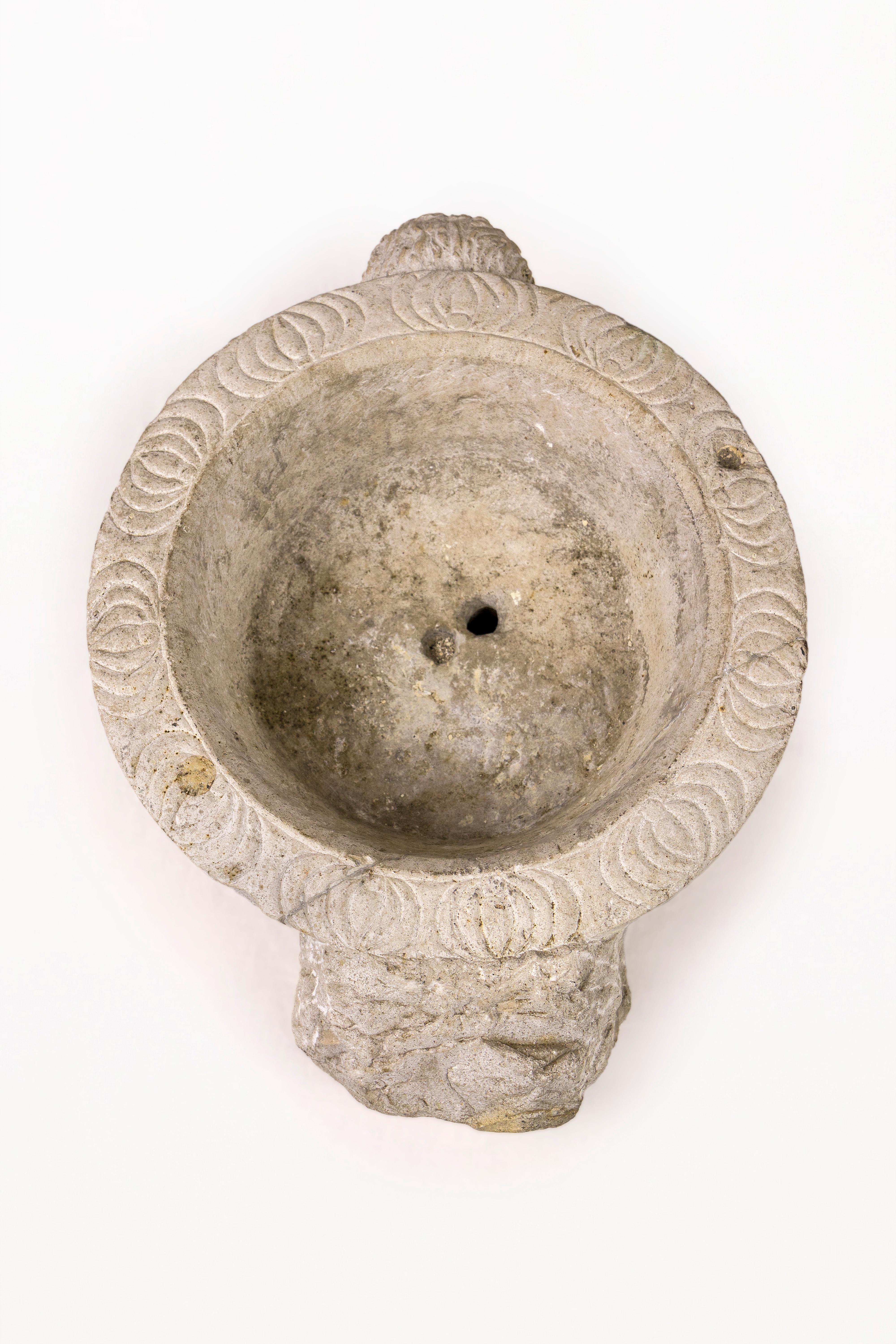 Limestone 17th Century Sculpted Stone Benitier, Circa 1600’s, Spain For Sale