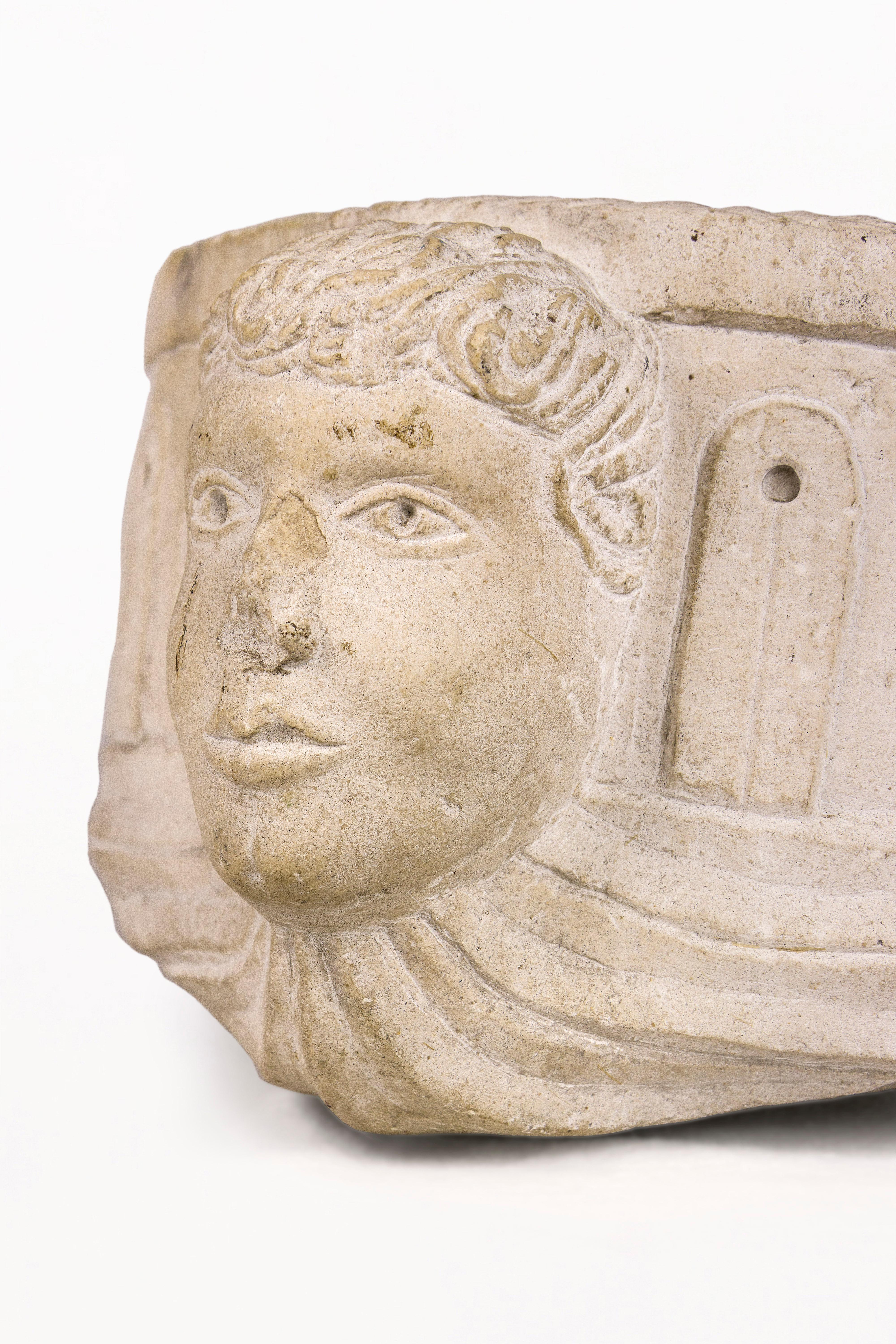 17th Century Sculpted Stone Benitier, Circa 1600’s, Spain For Sale 1