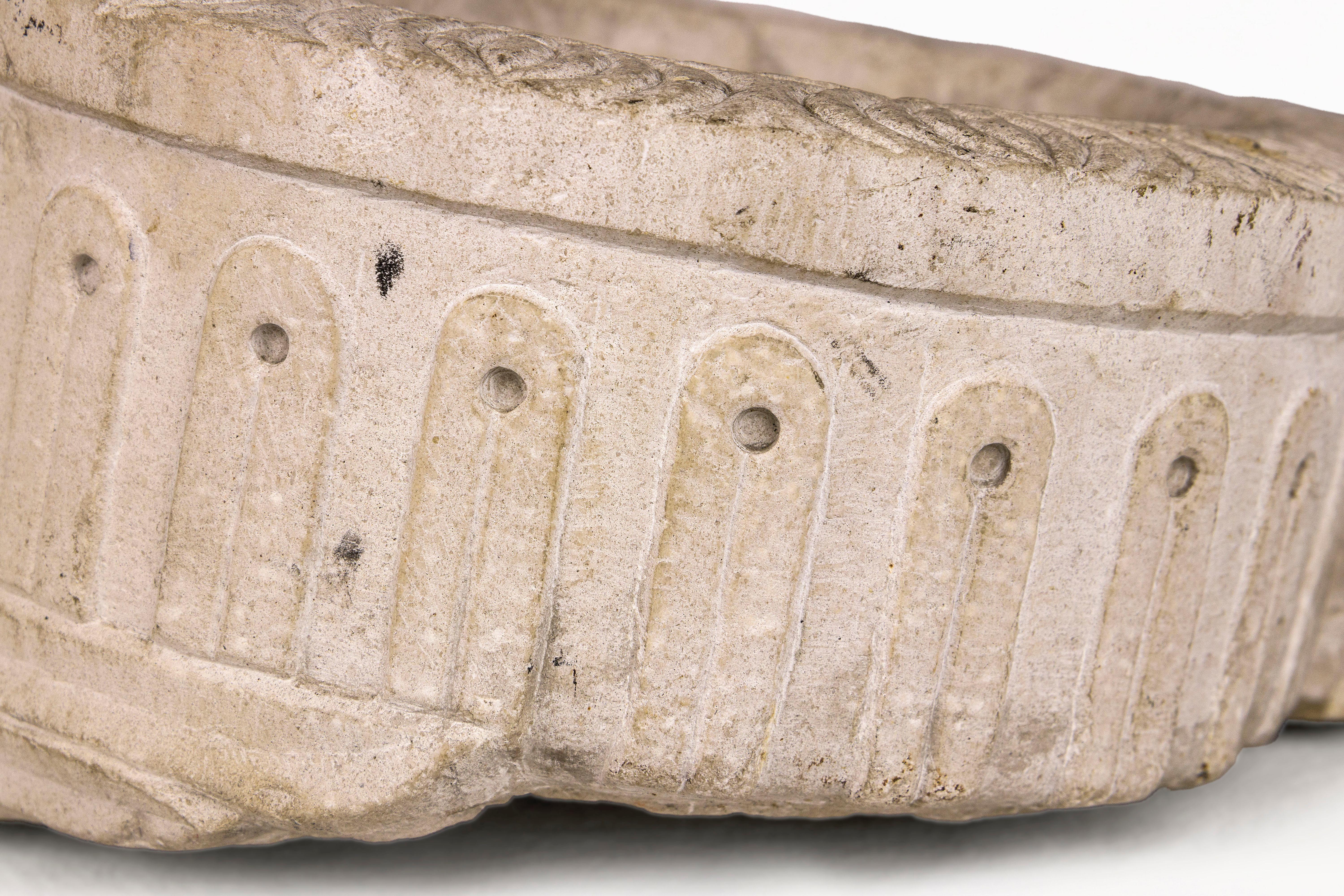 17th Century Sculpted Stone Benitier, Circa 1600’s, Spain For Sale 2