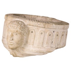 17th Century Sculpted Stone Benitier, Circa 1600’s, Spain