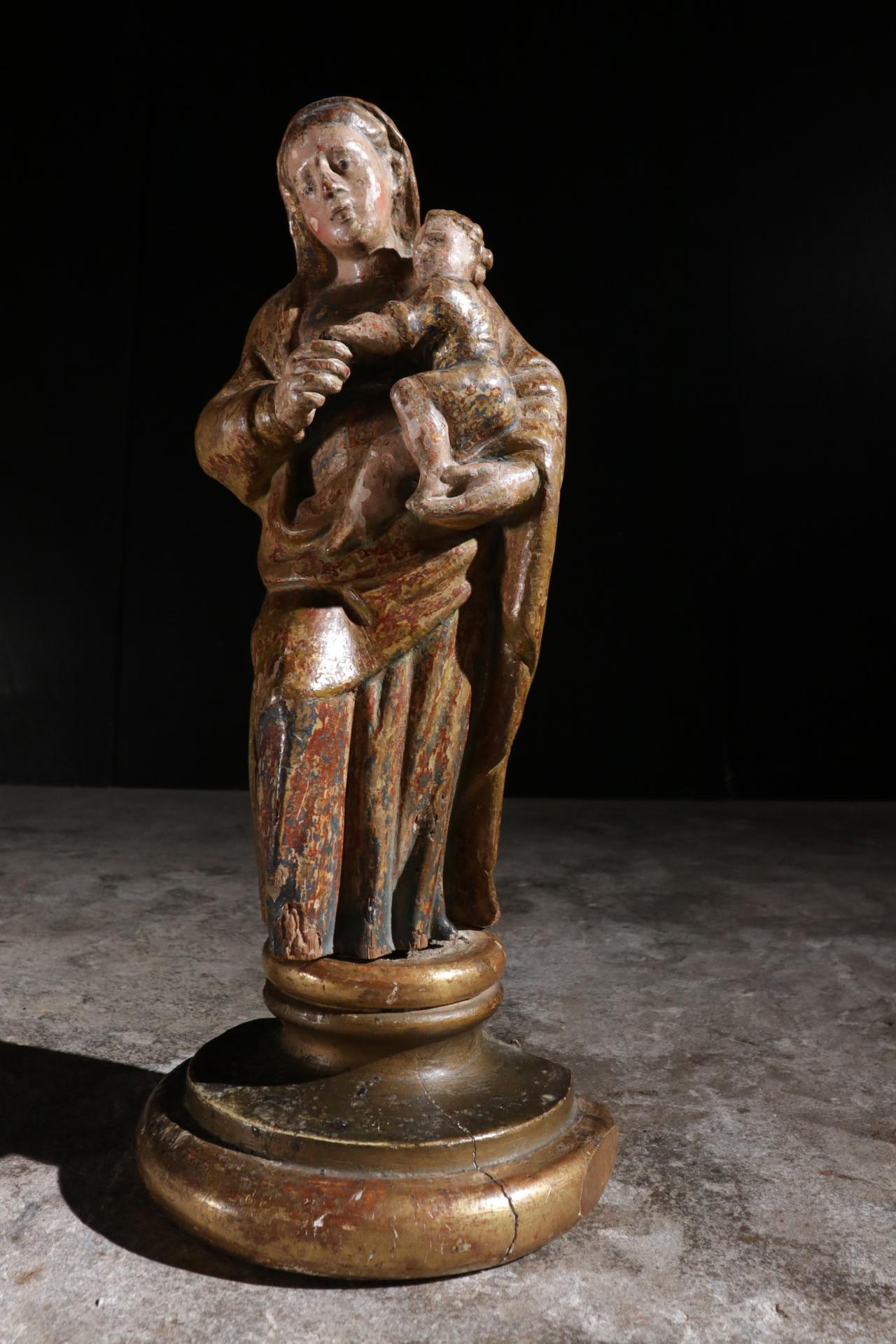 17th Century Sculpture Wood 