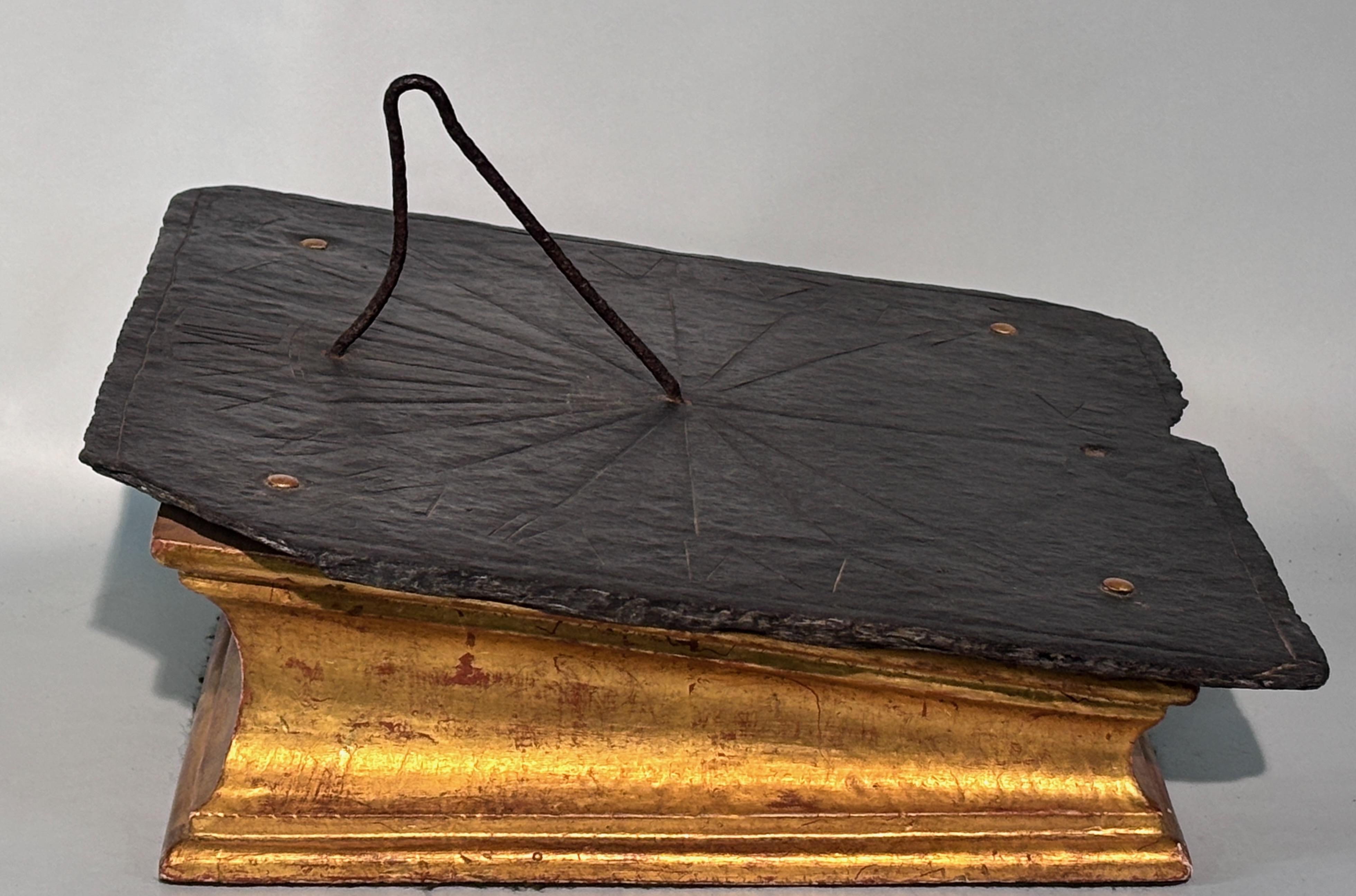 17th Century Slate Sundial, Decorated And Dated For Sale 1