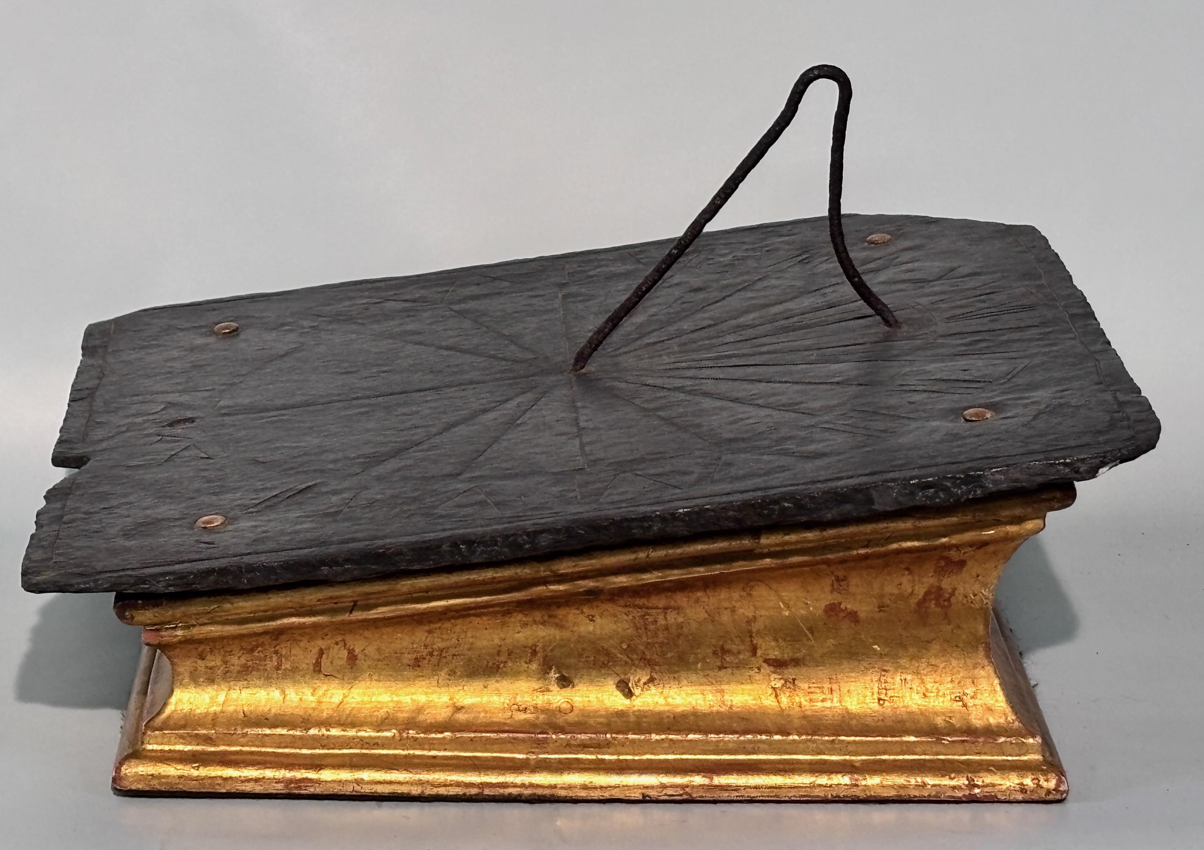 17th Century Slate Sundial, Decorated And Dated For Sale 3