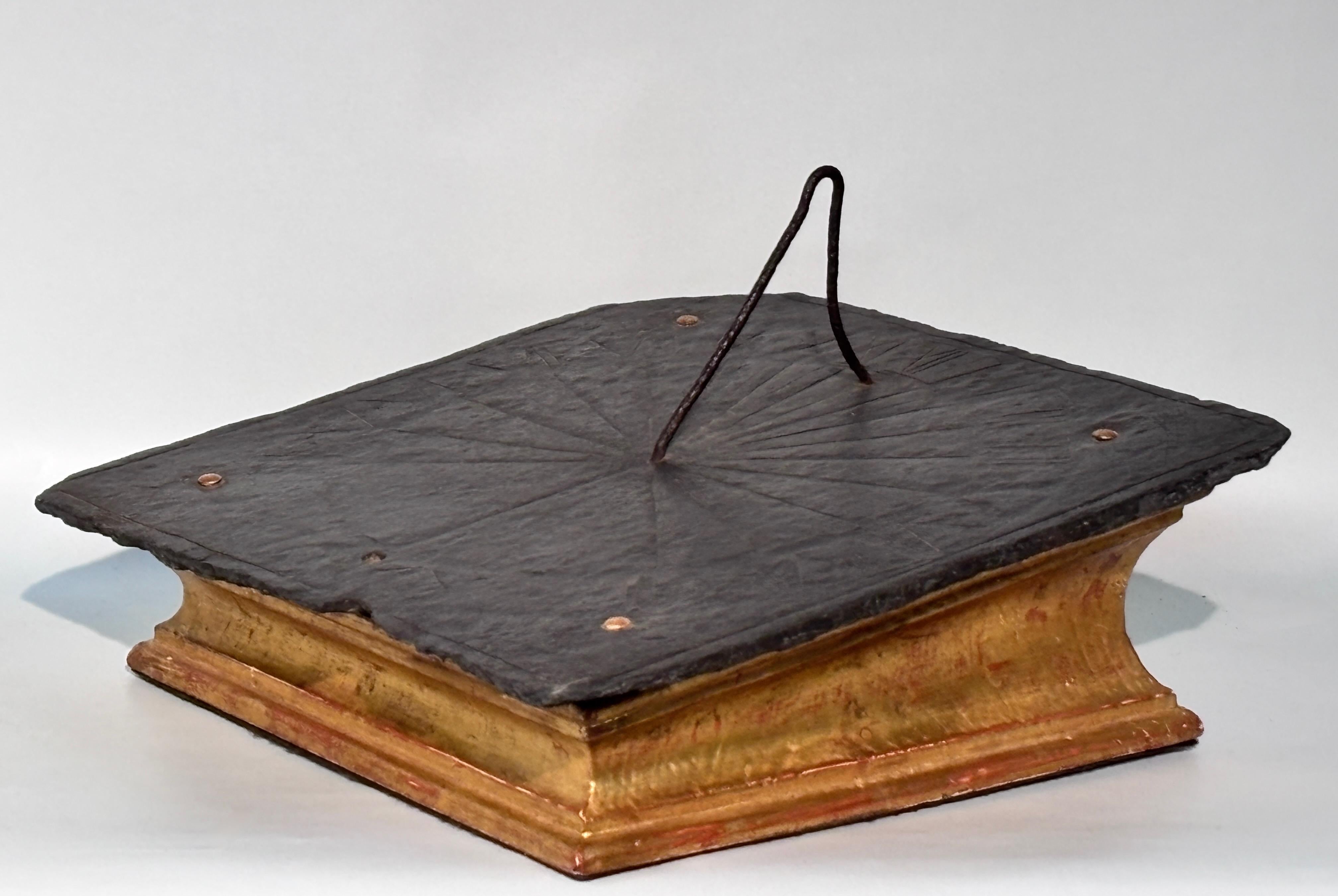 17th Century Slate Sundial, Decorated And Dated For Sale 4