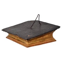 17th Century Slate Sundial, Decorated And Dated