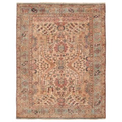 17th Century Small Size Persian Khorassan Rug. 4 ft 5 in x 5 ft 9 in
