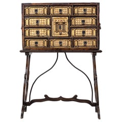 17th Century Spanish Bargueño Vargas Cabinet