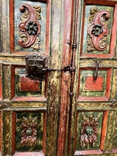17th Century Spanish Baroque Walnut and Iron Cupboard