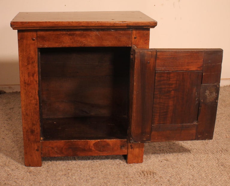 17th Century Spanish Bedside Table Or Small Walnut For Sale