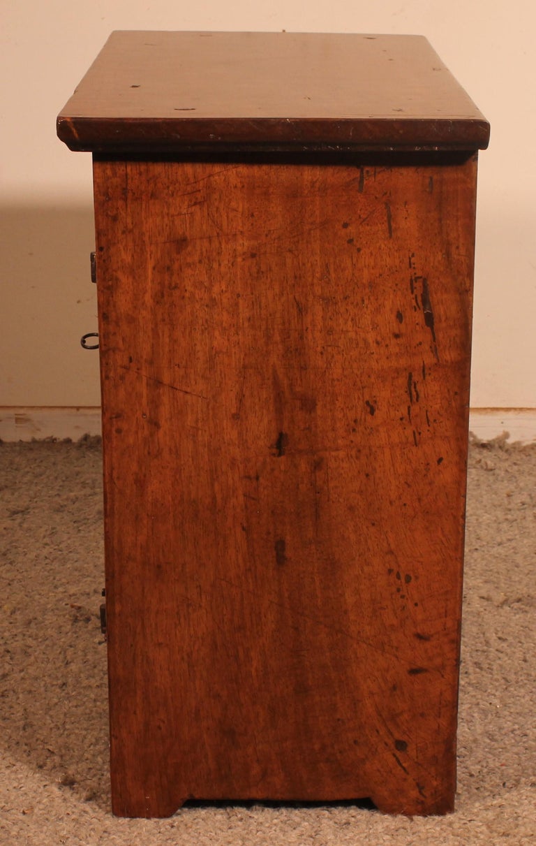 17th Century Spanish Bedside Table Or Small Walnut For Sale