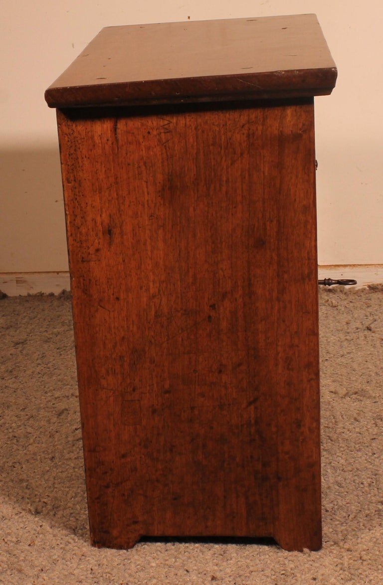 17th Century Spanish Bedside Table Or Small Walnut For Sale