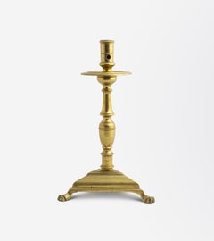 17th Century Spanish Brass Candlestick