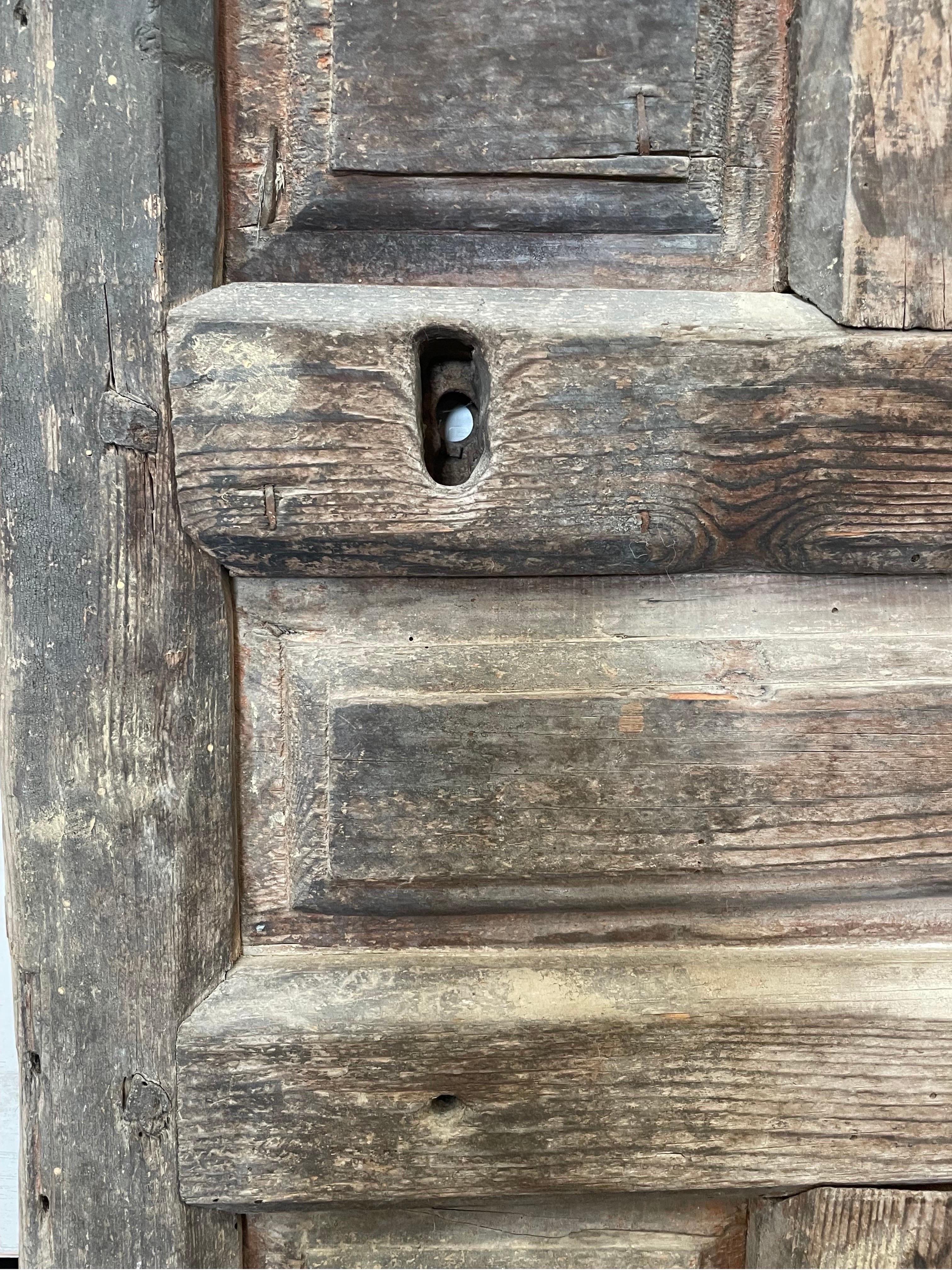 17th Century Spanish Chestnut Door 4