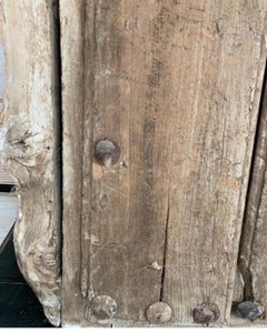 17th Century Spanish Chestnut Wood Door with Iron