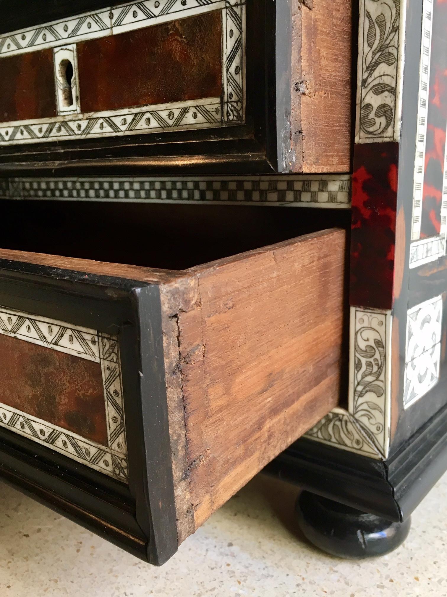 17th Century Spanish Colonial Cabinet or Bargueño 1