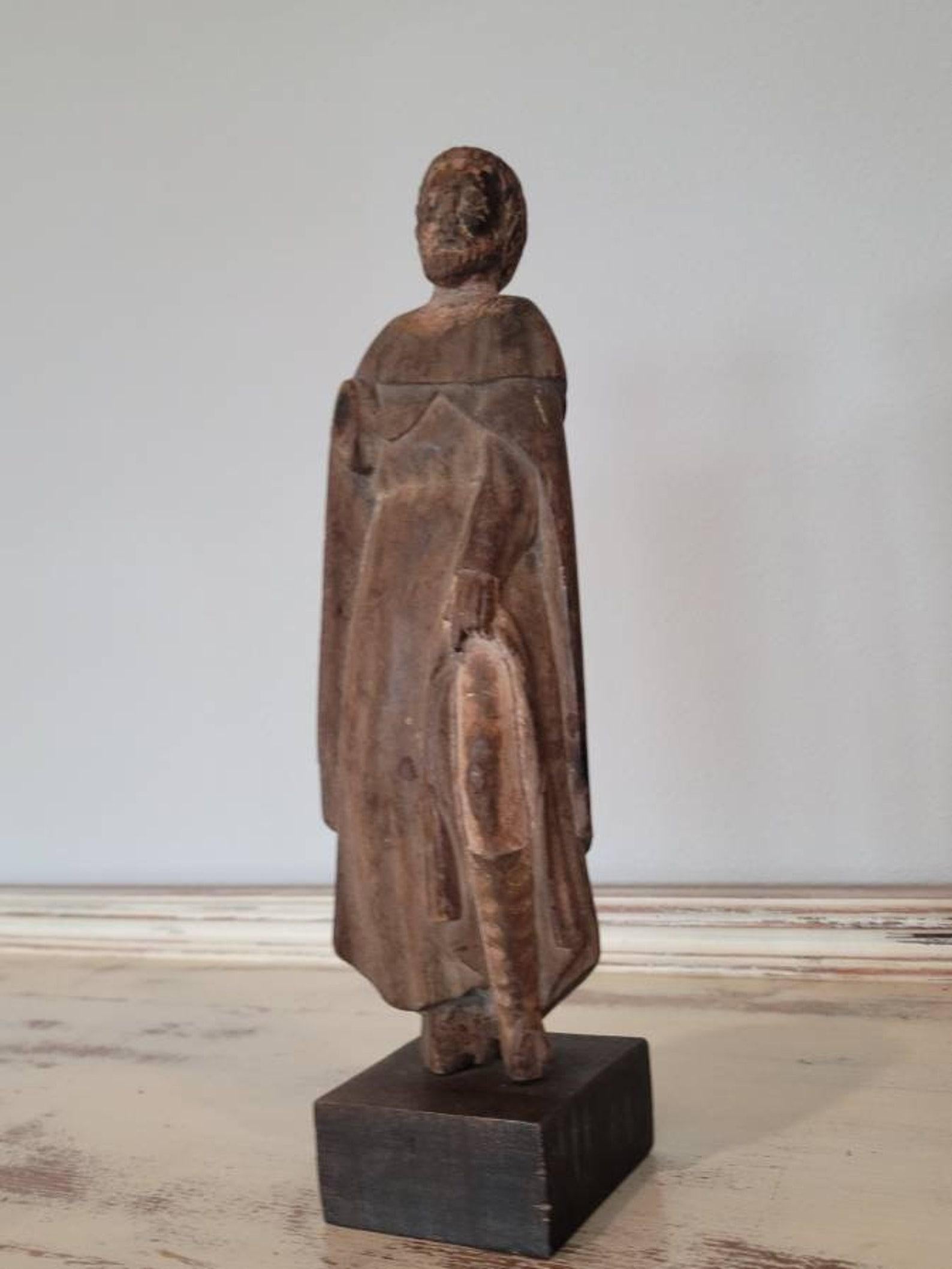 A scarce 17th century Spanish Colonial carved wood santo with provenance from the National Museum of the Philippines Manila.
circa late 1600s

A large part of what makes this example so very rare is not just the age and condition, but the saint