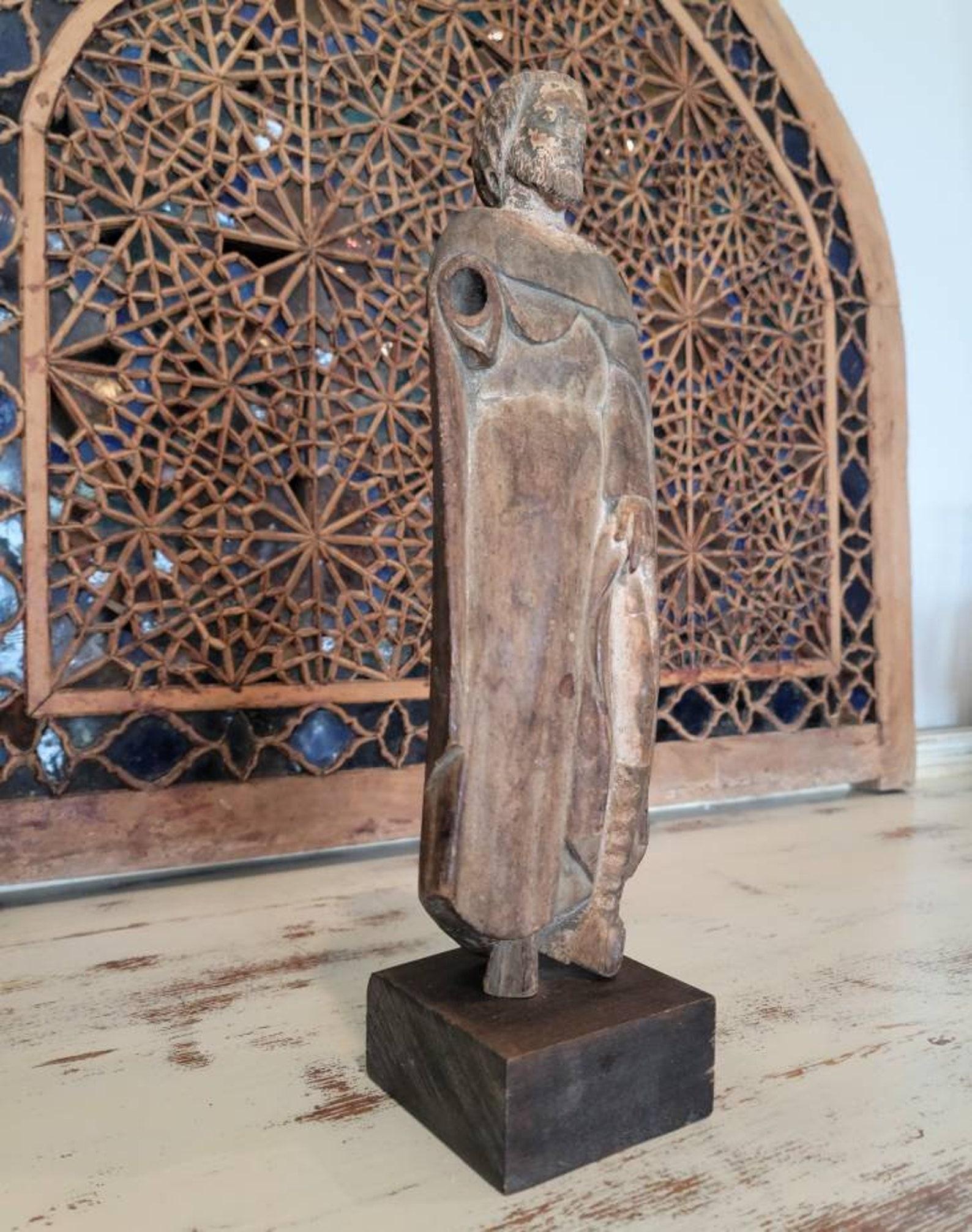 18th Century and Earlier 17th Century Spanish Colonial Hispano-Philippine Carved Santo For Sale