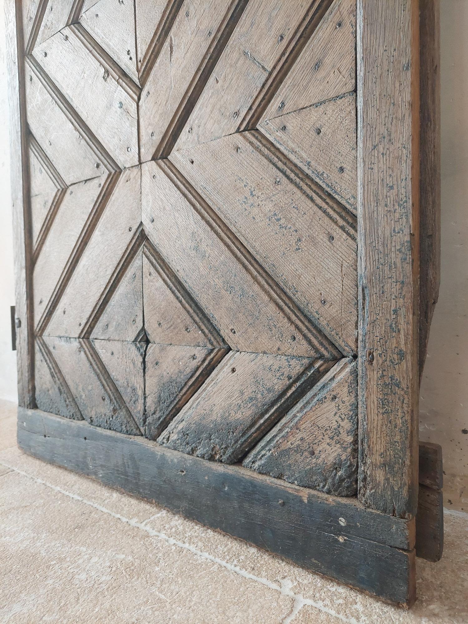 17th Century Spanish Cortijo Wooden Door 1