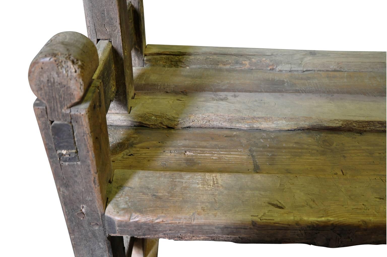 18th Century and Earlier 17th Century Spanish Double Sided Bench