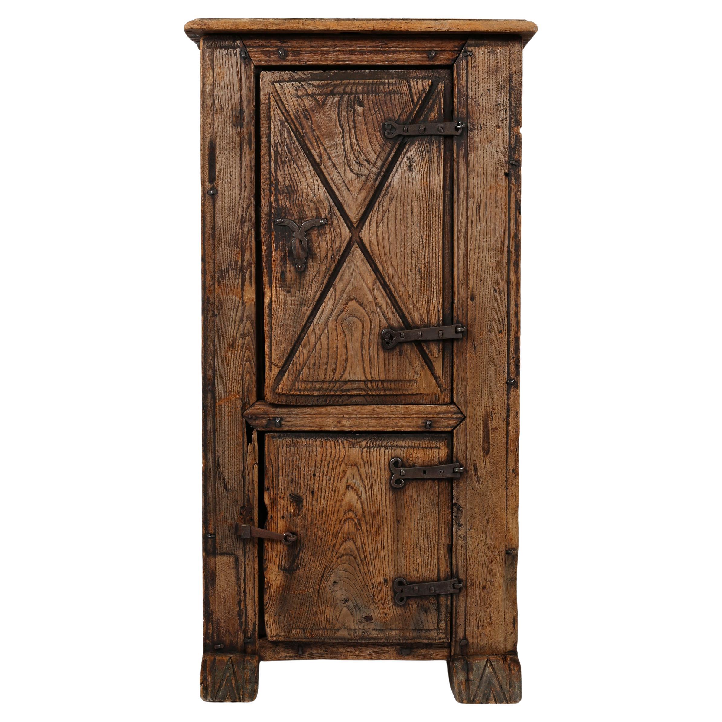 17th Century Spanish 'Finca' Wabi Sabi Rustic Cupboard
