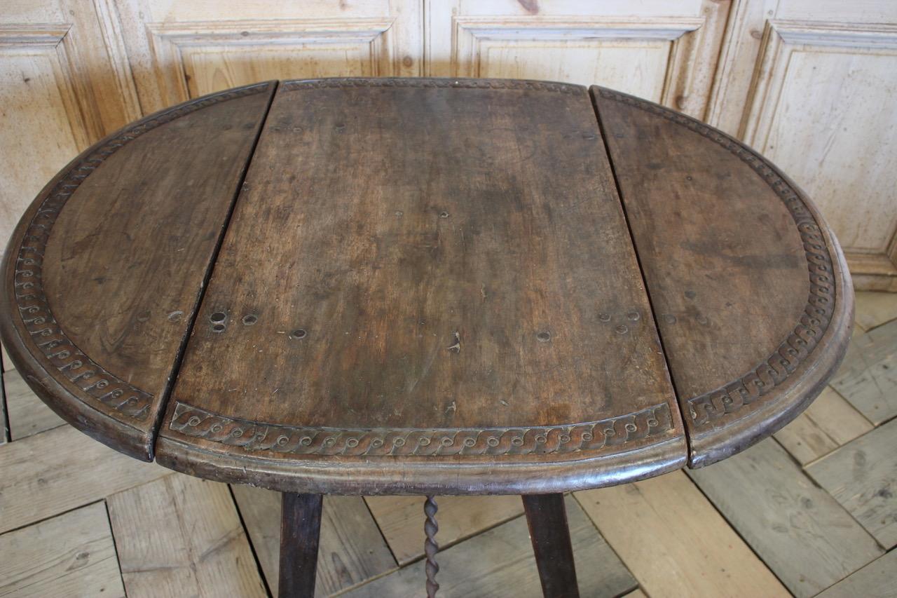 18th Century and Earlier 17th Century Spanish Folding Table For Sale